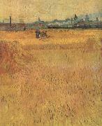 Vincent Van Gogh Arles:Vew from the Wheat Fields (nn04) oil painting on canvas